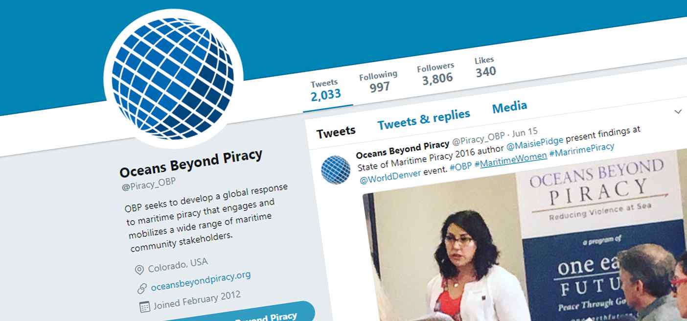 Oceans Beyond Piracy twitter engages maritime women