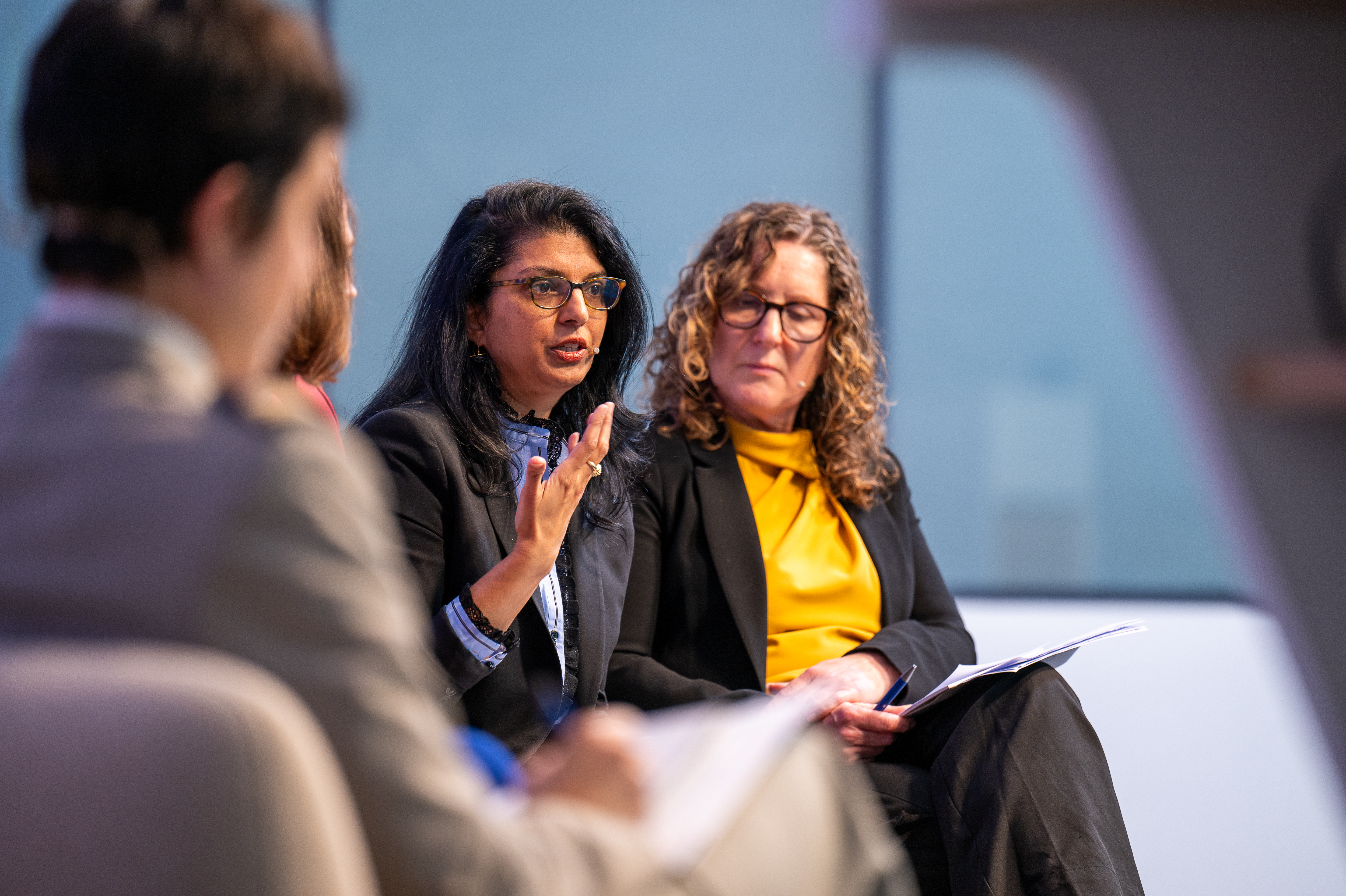 OSF Vice President Sahana Dharmapuri speaking at WPS @25: Designing NATO Capabilities for Inclusive Security