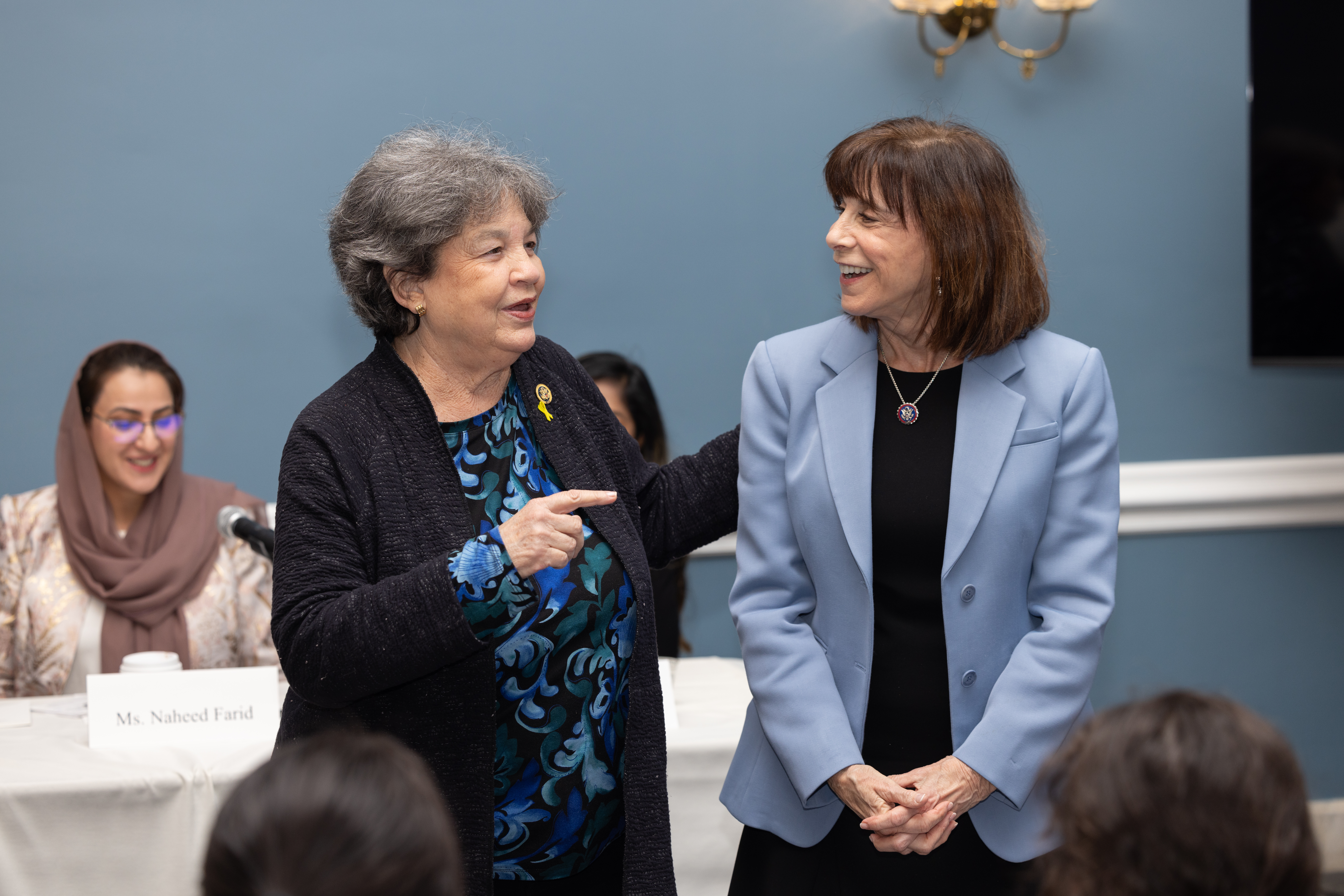 Representative Lois Frankel (D-FL) and Representative Kathy Manning (D-NC)