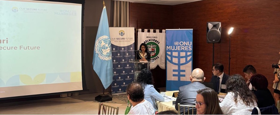 Sahana Dharmapuri Vice President, Our Secure Future, kicked off the Regional Academy at the Ministry of Foreign Affairs of Panama.