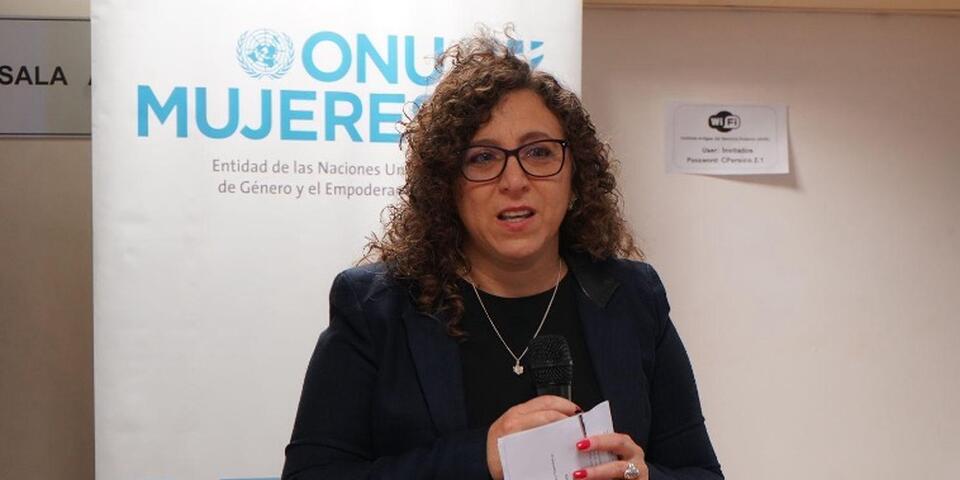 In picture: Ambassador Noelia Martínez, Deputy Director-General for Political Affairs at Uruguay’s Ministry of Foreign Affairs, opened the three-day workshop in Montevideo. Photo: Isabel Alonso Martín | UN Women