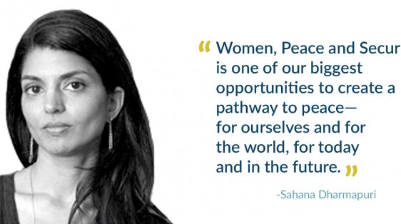 Sahana Dharmapuri Women Peace Security 2019