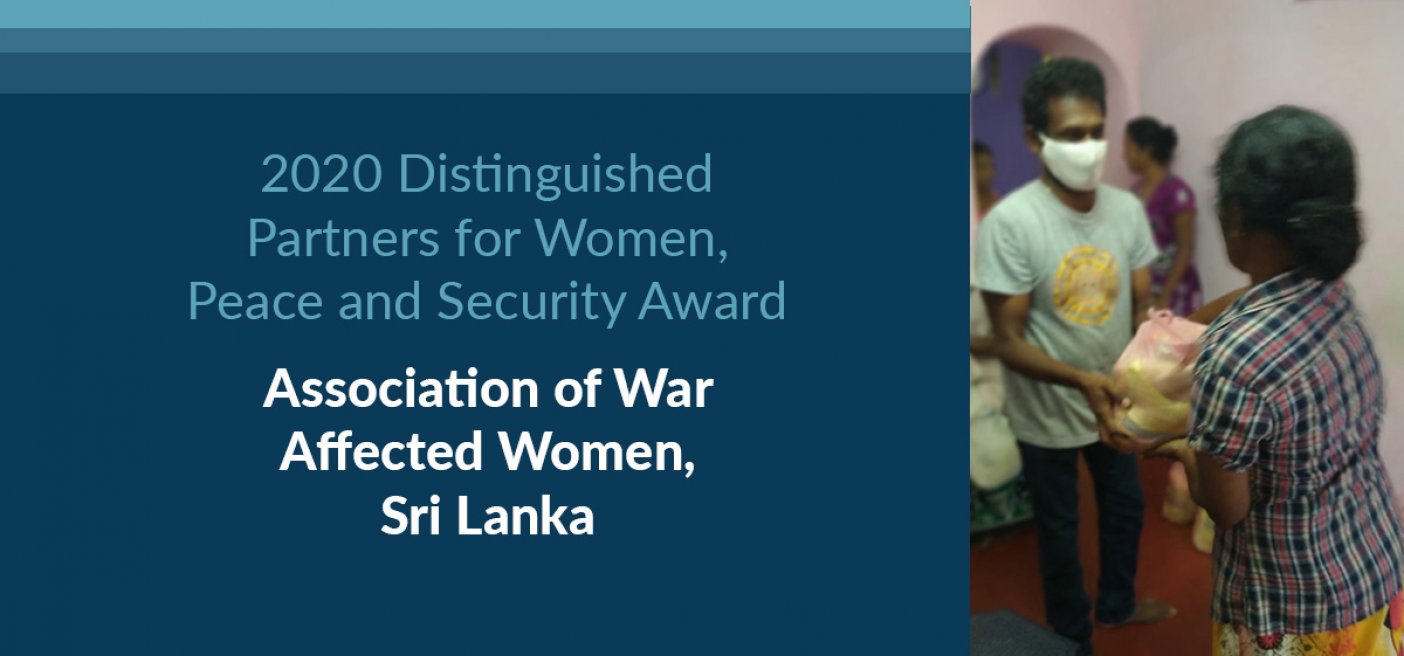 Distinguished Women Award Association of War Affected women sri lanka