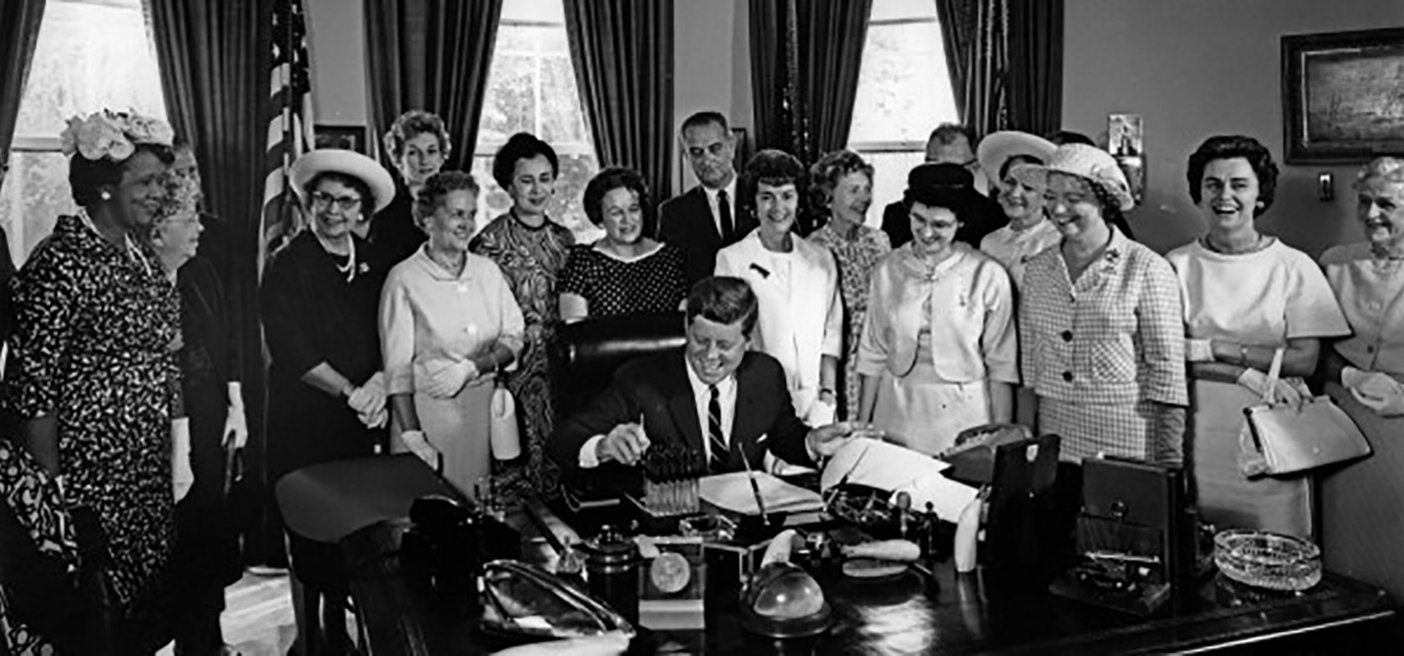 JFK signing the Equal Pay Act