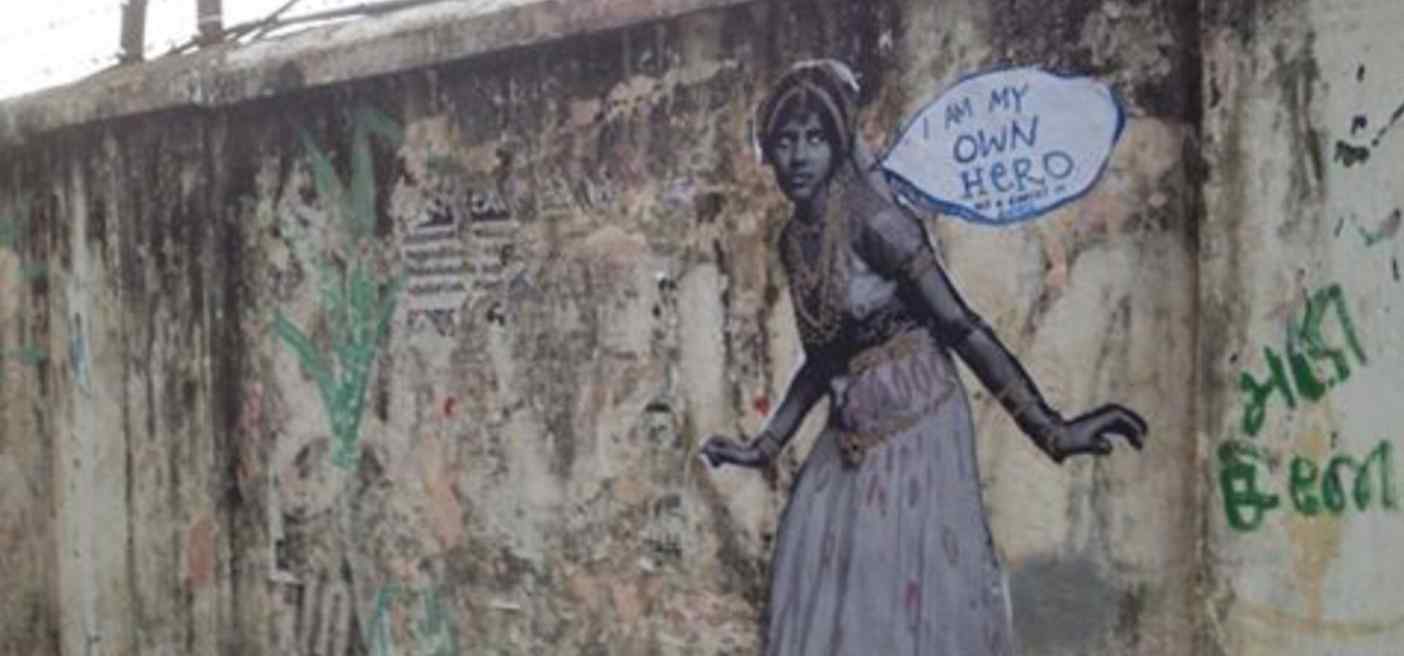 Fearless Collective, Conquer the Concrete Street Art Installation, Chennai, India Fearless Collective, Conquer the Concrete Street Art Installation, Chennai, India