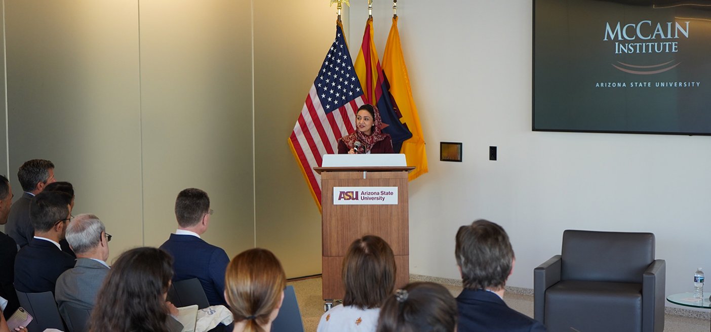 Roya Rahmani McCain Institute Peace talk