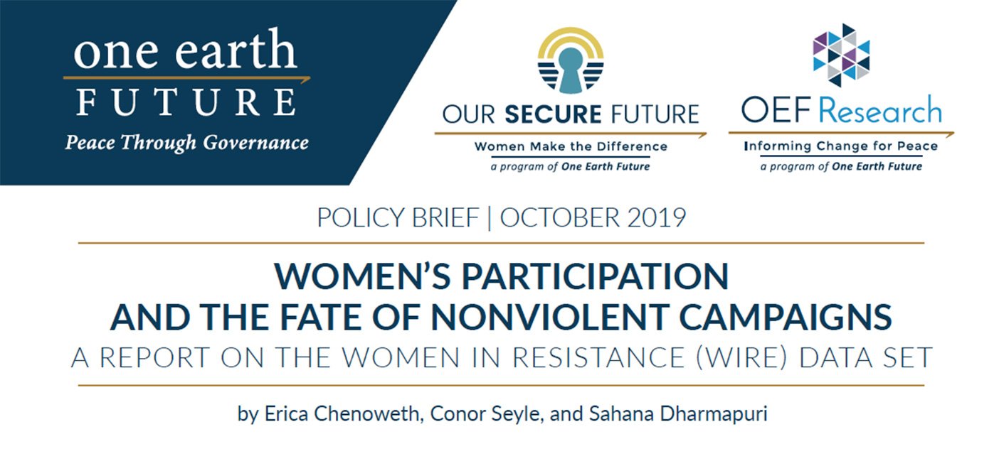Women in Resistance policy brief
