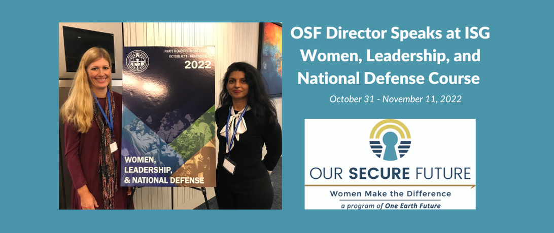 Women, Leadership and National Defense Course