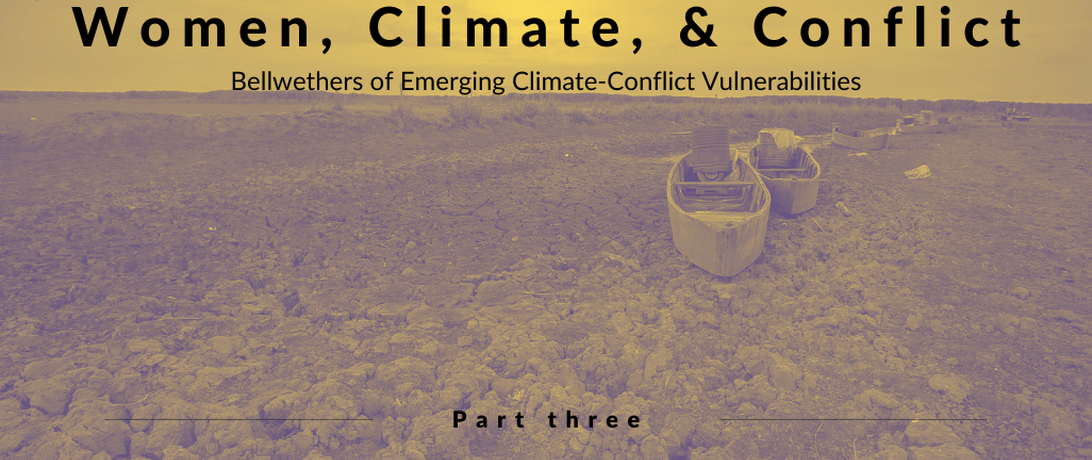climate change; women; gender; women peace and security; wps; global warming; sgbv
