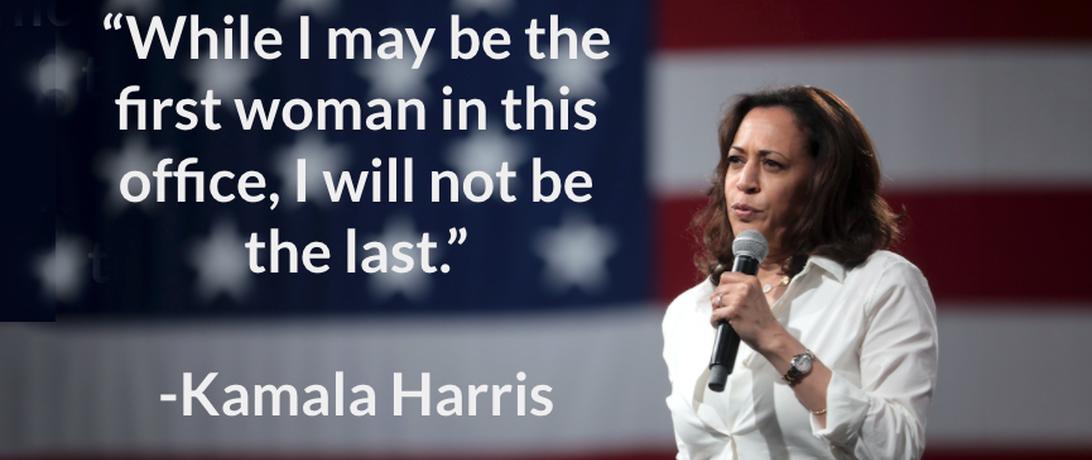 Kamala Harris first VP-elect female 