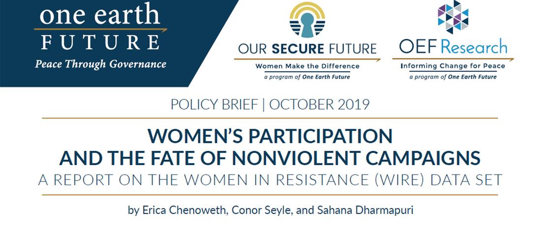 Women in Resistance policy brief 