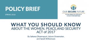 Women Peace Security Policy Brief