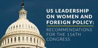 recommendations for 116th congress women foreign policy