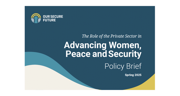 The Role of the Private Sector in Advancing WPS