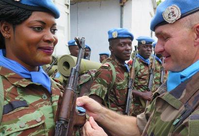 UN female soldiers 
