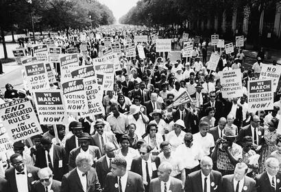 Civil Rights Leaders lead March on Washington for Jobs and Freedoms, 1963 Photo by: Hulton Archives/Getty Images