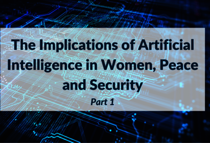 Artificial Intelligence and Women, Peace and Security