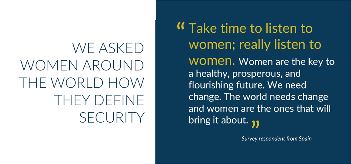 Women Define Peace and Security